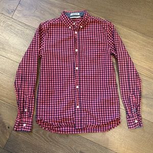 COPY - H&M Shirt Button Down Regular Fit Long Sleeve Gingham Boys Size 11/12